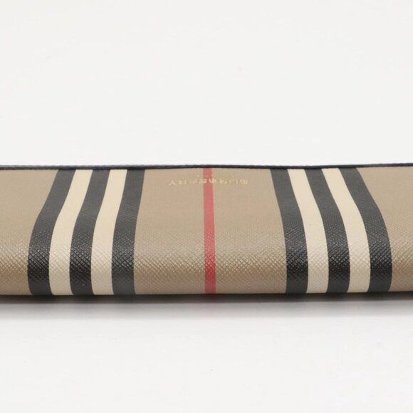 Burberry Halton Striped Canvas Continental Wallet Clutch - Picture 6 of 14